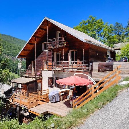 Chalet Ailleurs Appartement A Molines En Queyras Exteriör bild