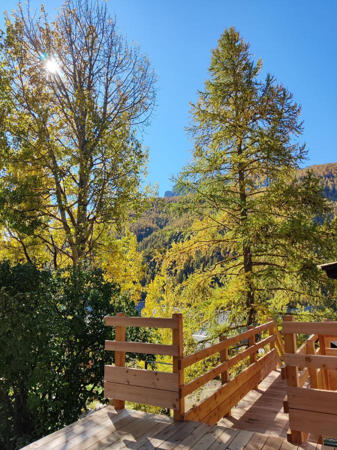 Chalet Ailleurs Appartement A Molines En Queyras Exteriör bild